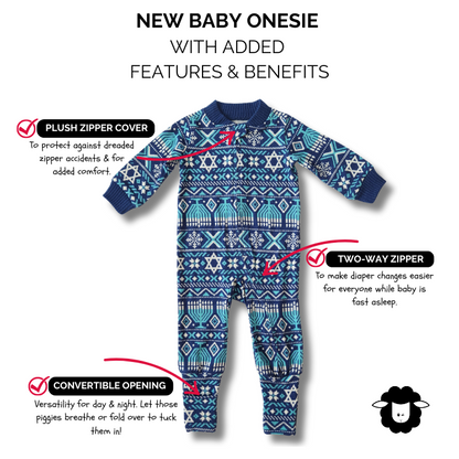 Baby Onesie - Festival of Lights Fair Isle