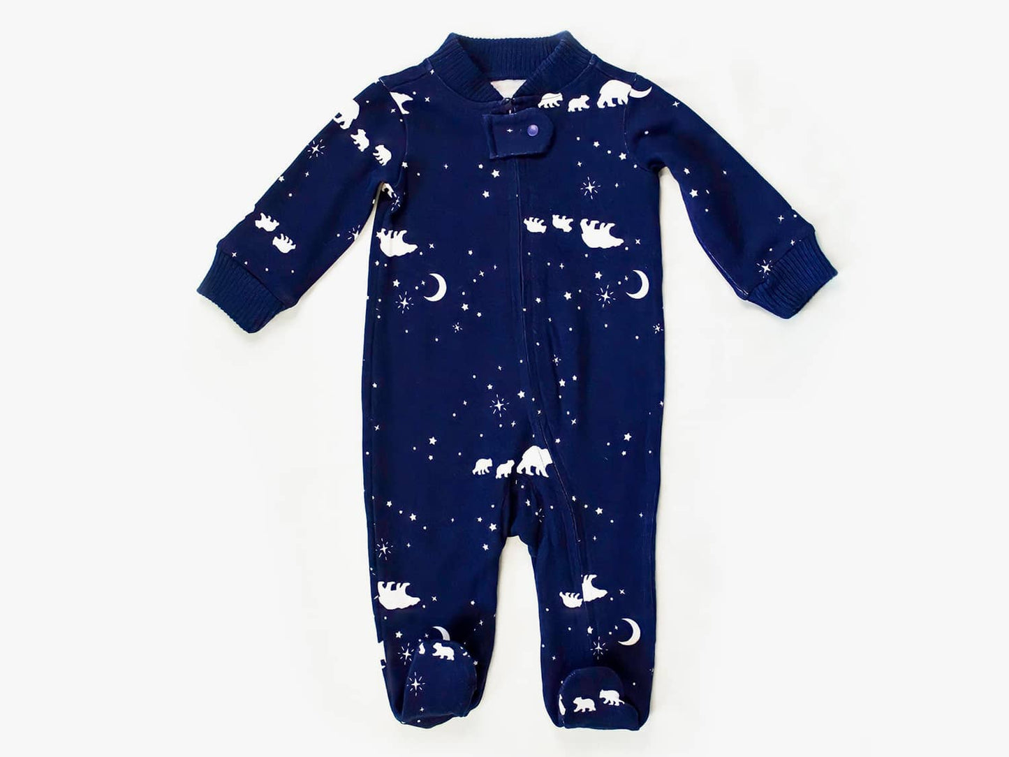 The Black Sheep Fam Navy Bear Baby Onesie