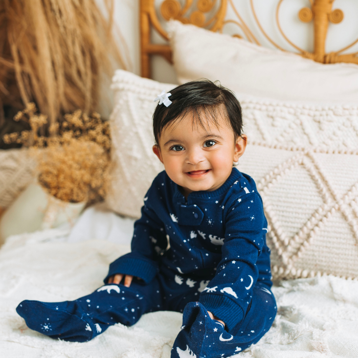 Black Sheep Fam Baby in Navy Bear