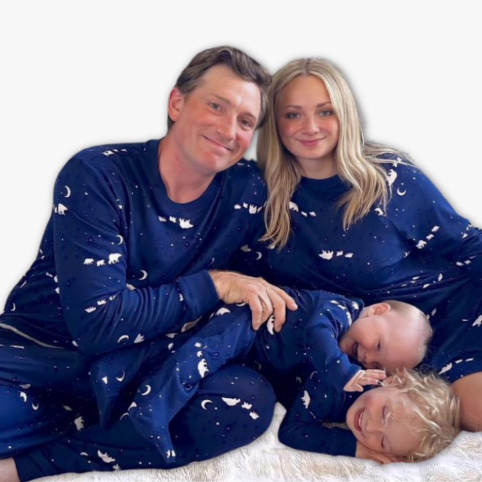 Kids’ Unisex Jogger Pajama Set - Navy Bear