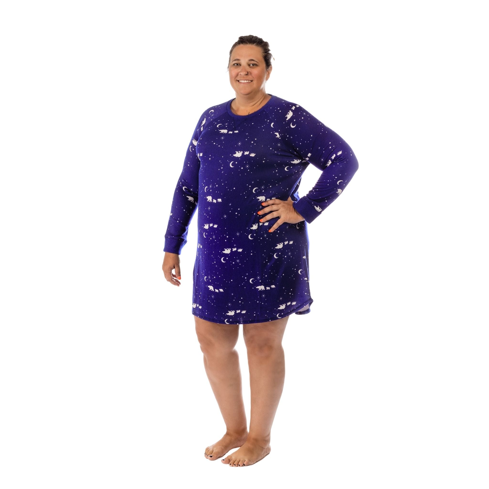 Women’s Sleepshirt - Navy Bear