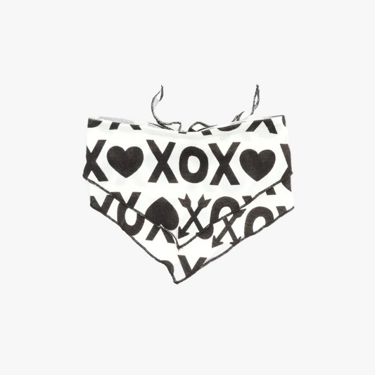 Pet Bandana - White XOXO