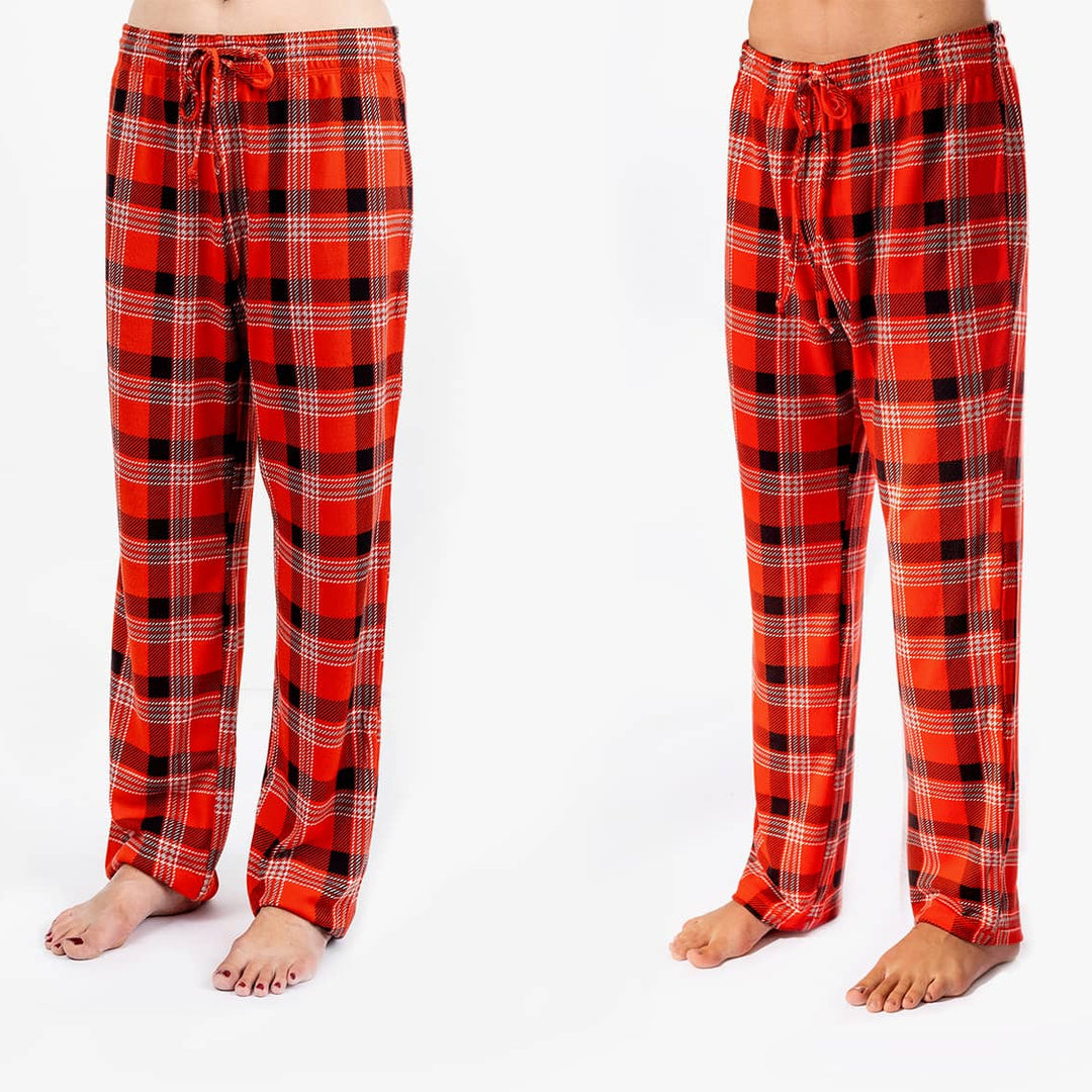 The Black Sheep Fam Adults Red Plaid Unisex Lounge Pants