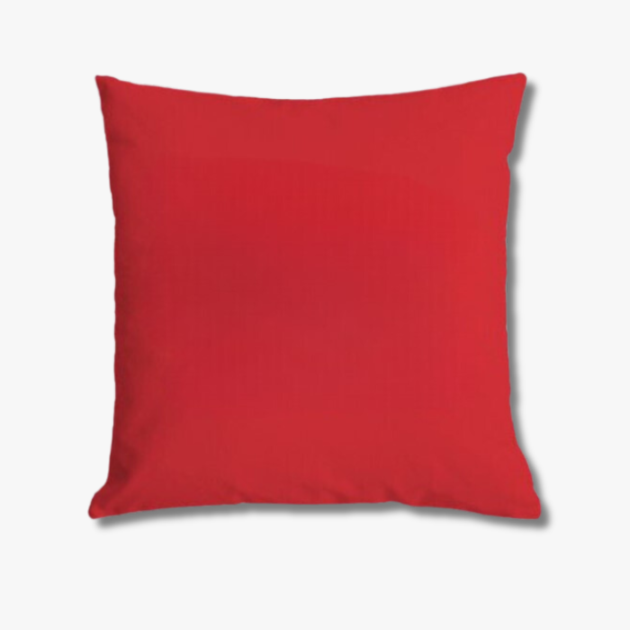 Solid red throw pillow cover