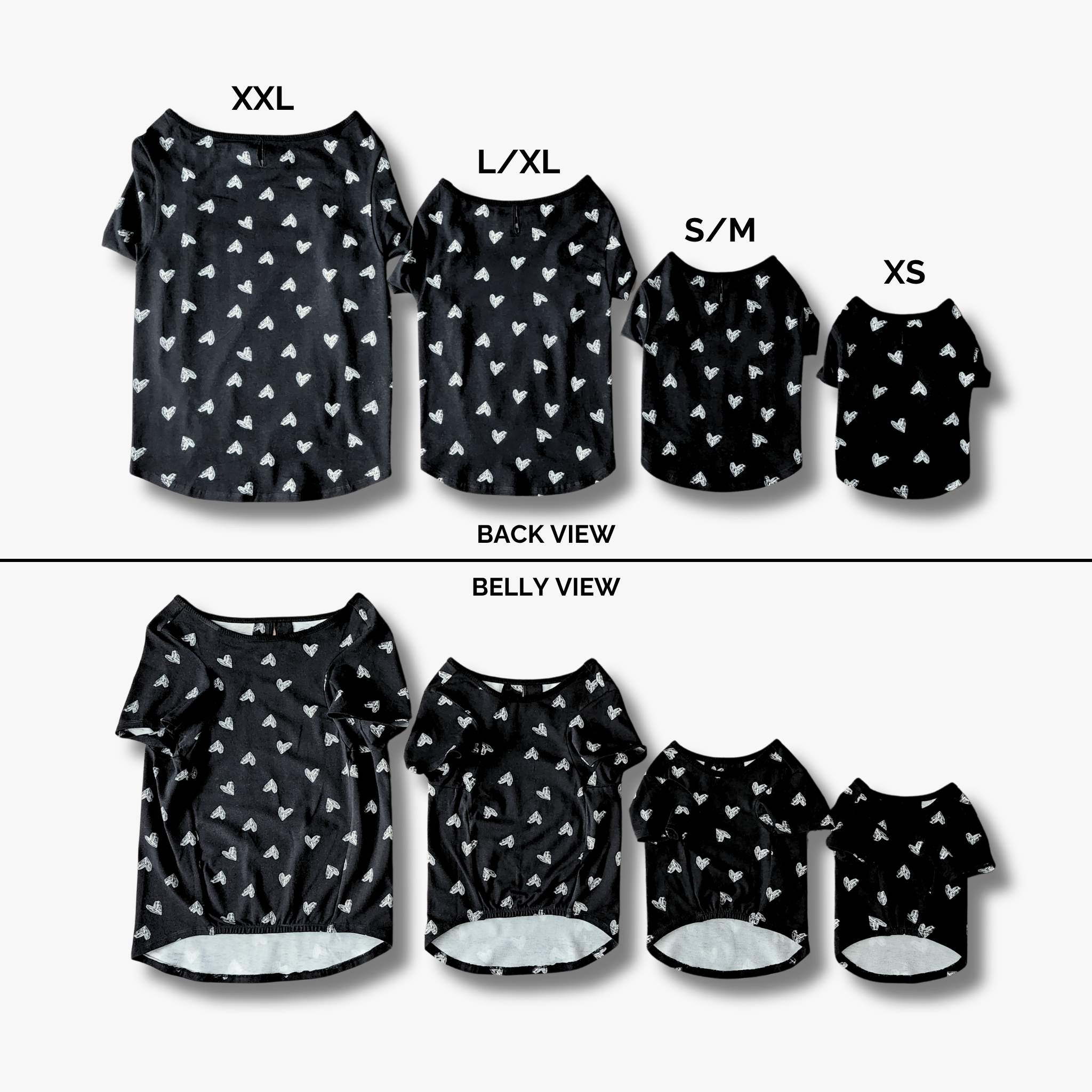 Pet T-Shirt  - Black Heart