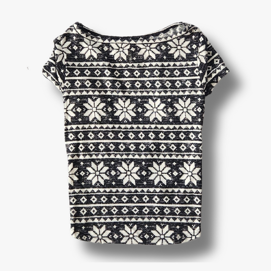 Pet T-Shirt - Baby It's Cold Outside Fair Isle