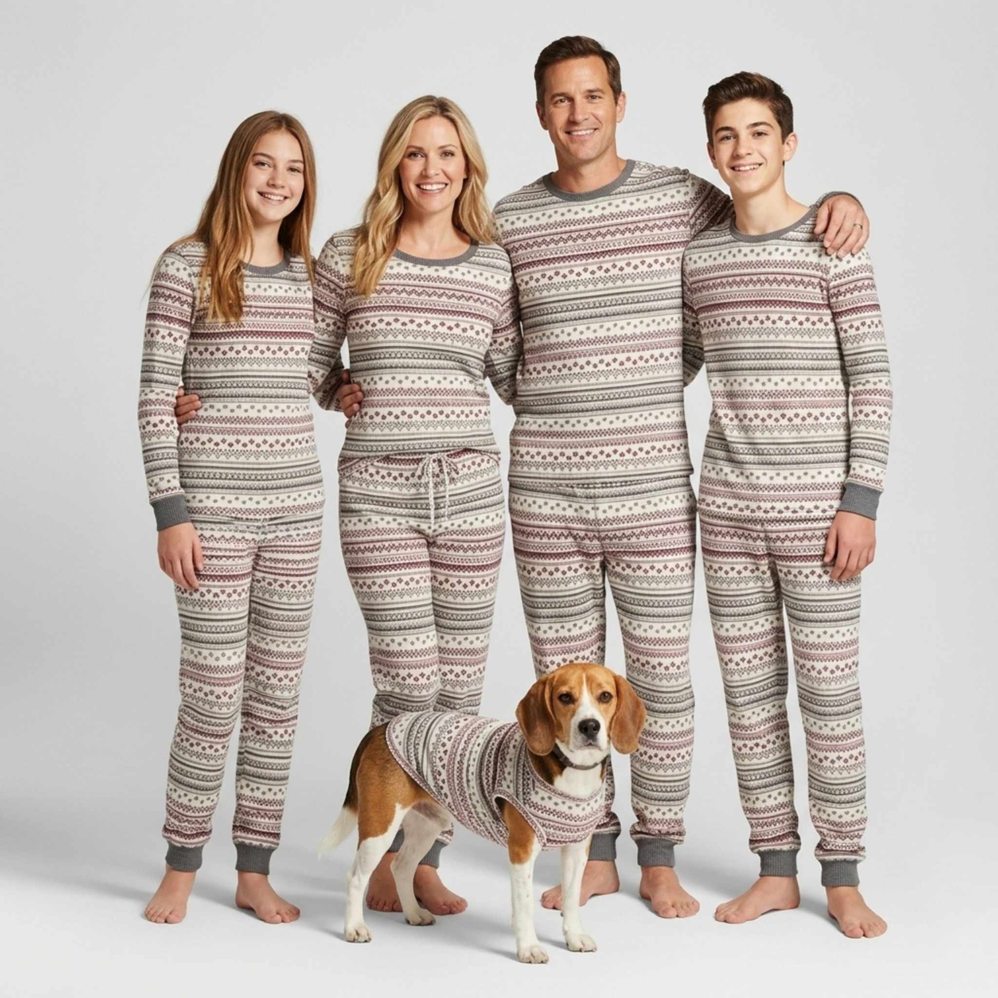 Pet T-Shirt  - Sugar Plum Fair Isle