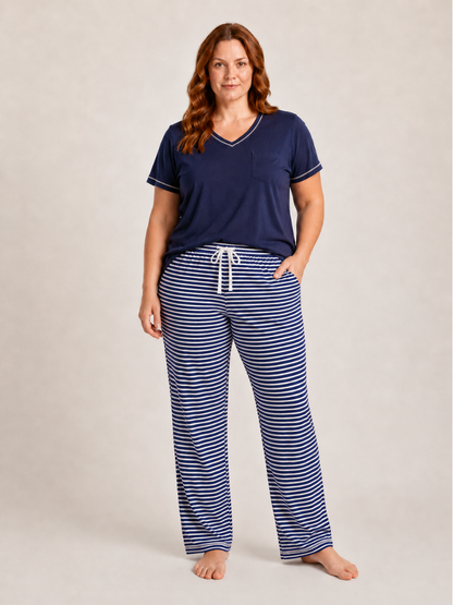 Women's Cotton Pajama Pant - Midnight Sail