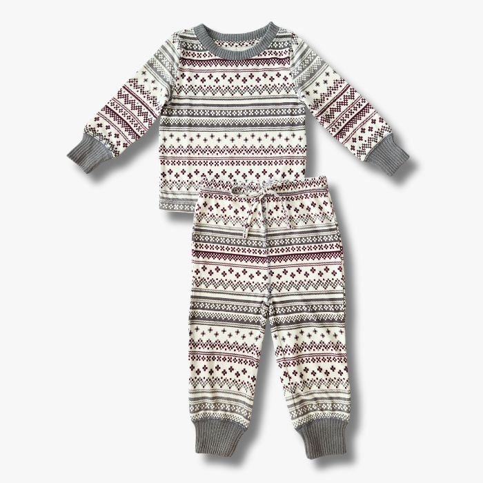 Baby PJ Set - Sugar Plum Fair Isle