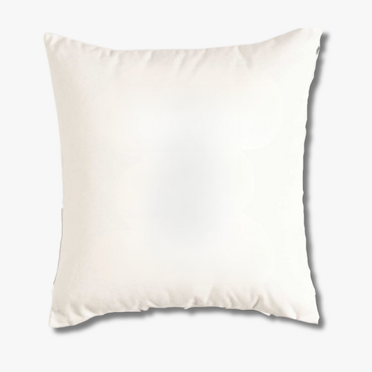 Solid white throw pillow cover