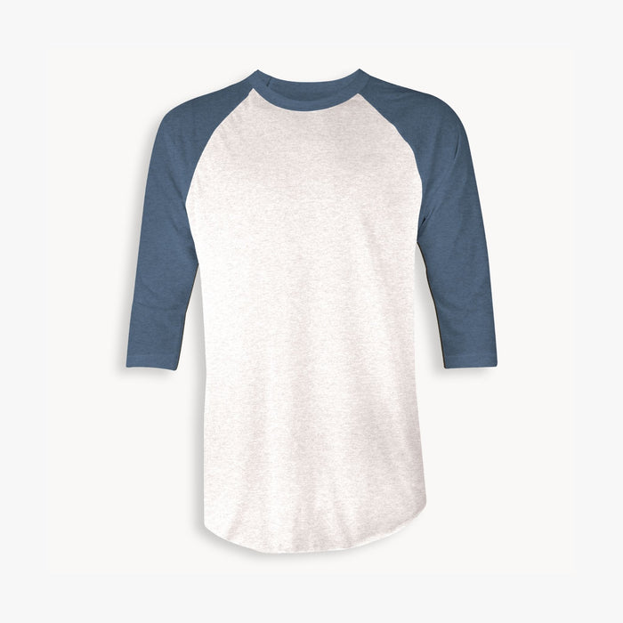 Adult Unisex T-Shirt - Indigo & White