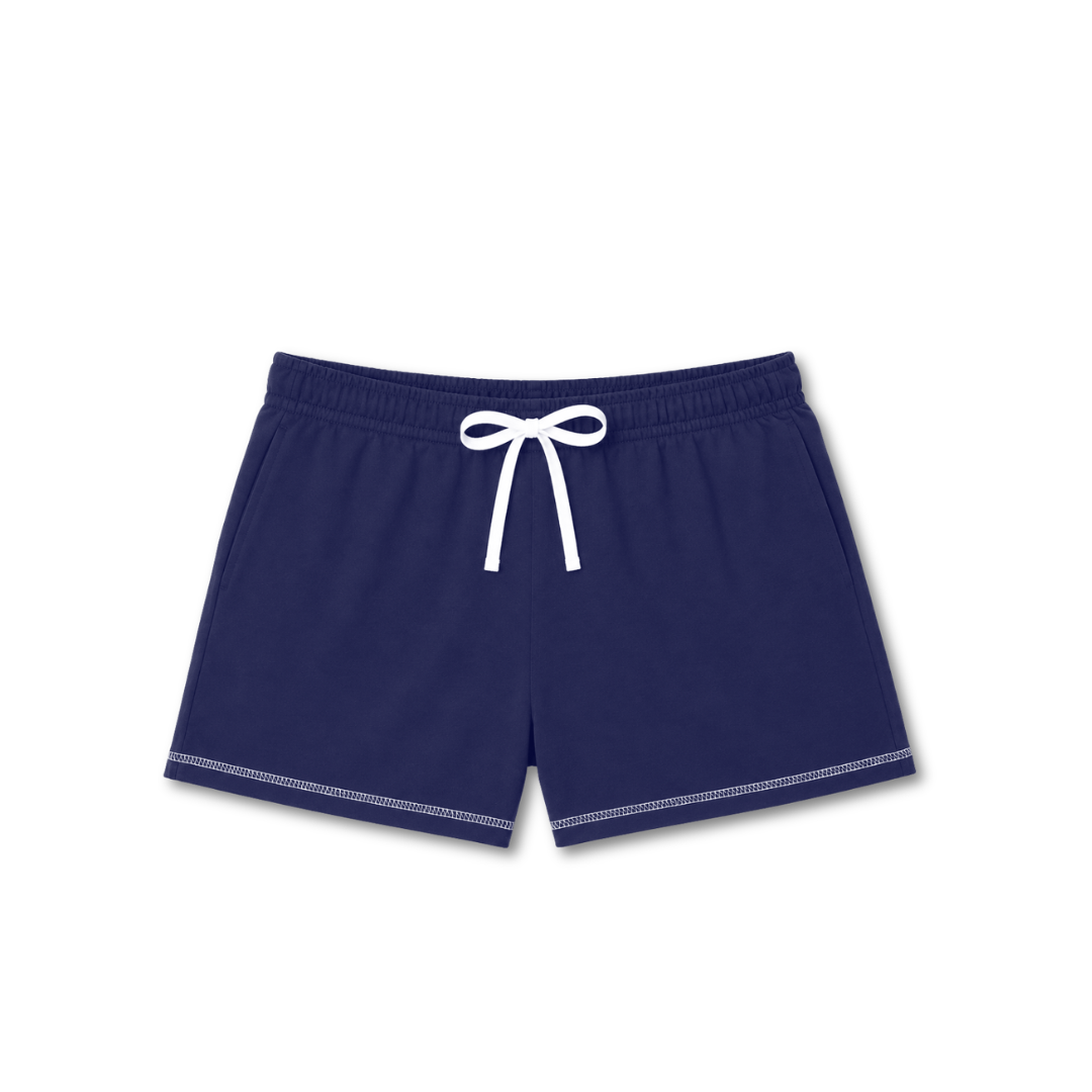Women's Cotton Pajama Short - Navy